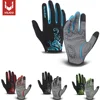 Outdoor MTB Cycling Gloves Full Finger Touchscreen Breathable Anti-sweat Shockproof Motorcycle Gloves Men Hiking Mountaineering 1