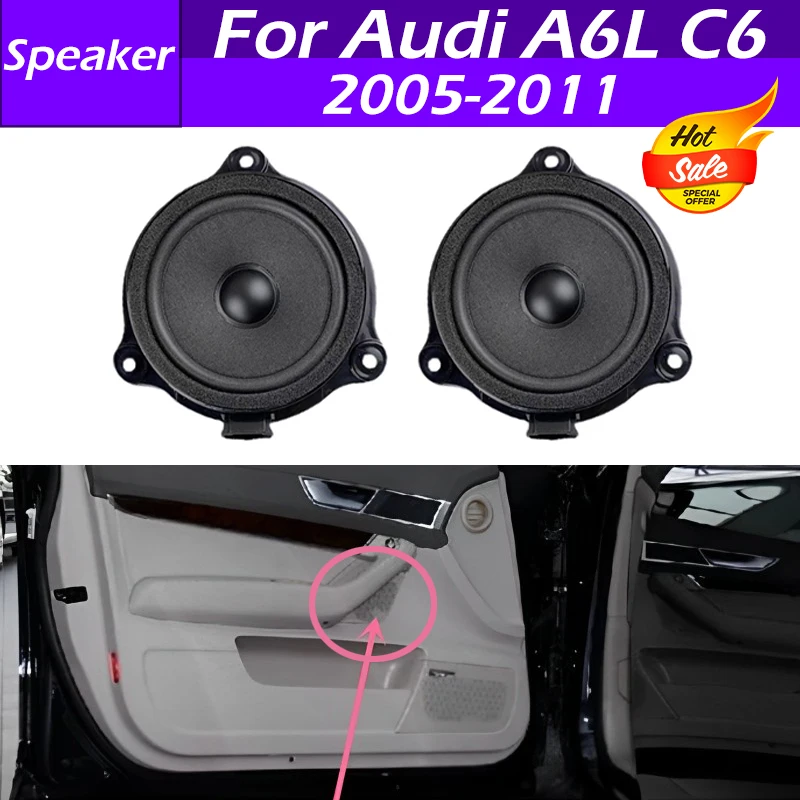4F0035411 Car Front Door Mid Range Horn Sound Speaker Midrange Speaker Horn For Audi A6L C6 2005 2006 2007 2008 2009 2010 2011