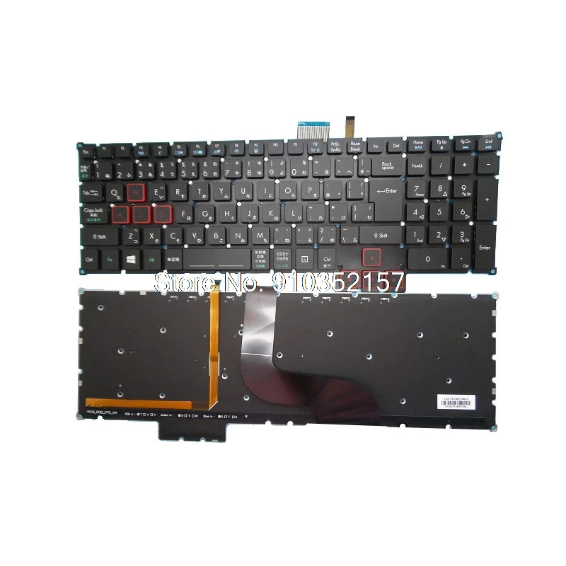 

Клавиатура для ноутбука ACER Хищник G9-591 серии G9-791 G9-791-74WH G9-791-78E3 G9-791-78E2 освещенная контржурным светом Япония JP