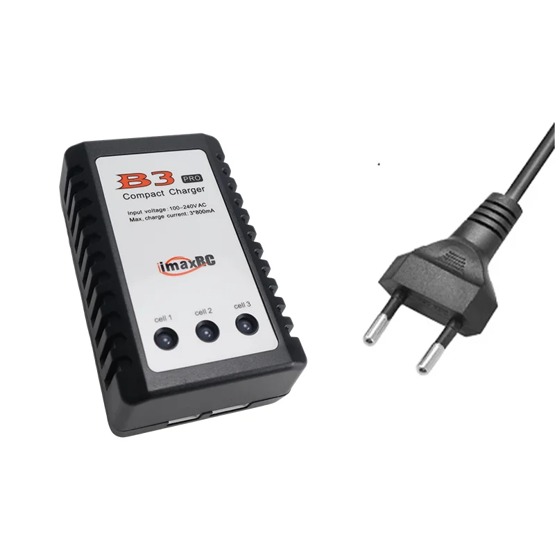 Chargeur intelligent B3 pour batteries drone, montrant le voyant LED de charge rapide