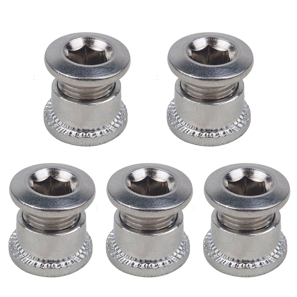 

5Pcs Crankset Bolts Bike Chainwheel Screws Crank Bolts Bike Chainring Bolt Bicycle Crank Screw Nut Bicycle Accessories