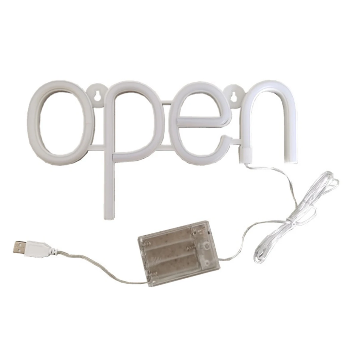 Open Neon Sign LED Glowing Letter Lights 6