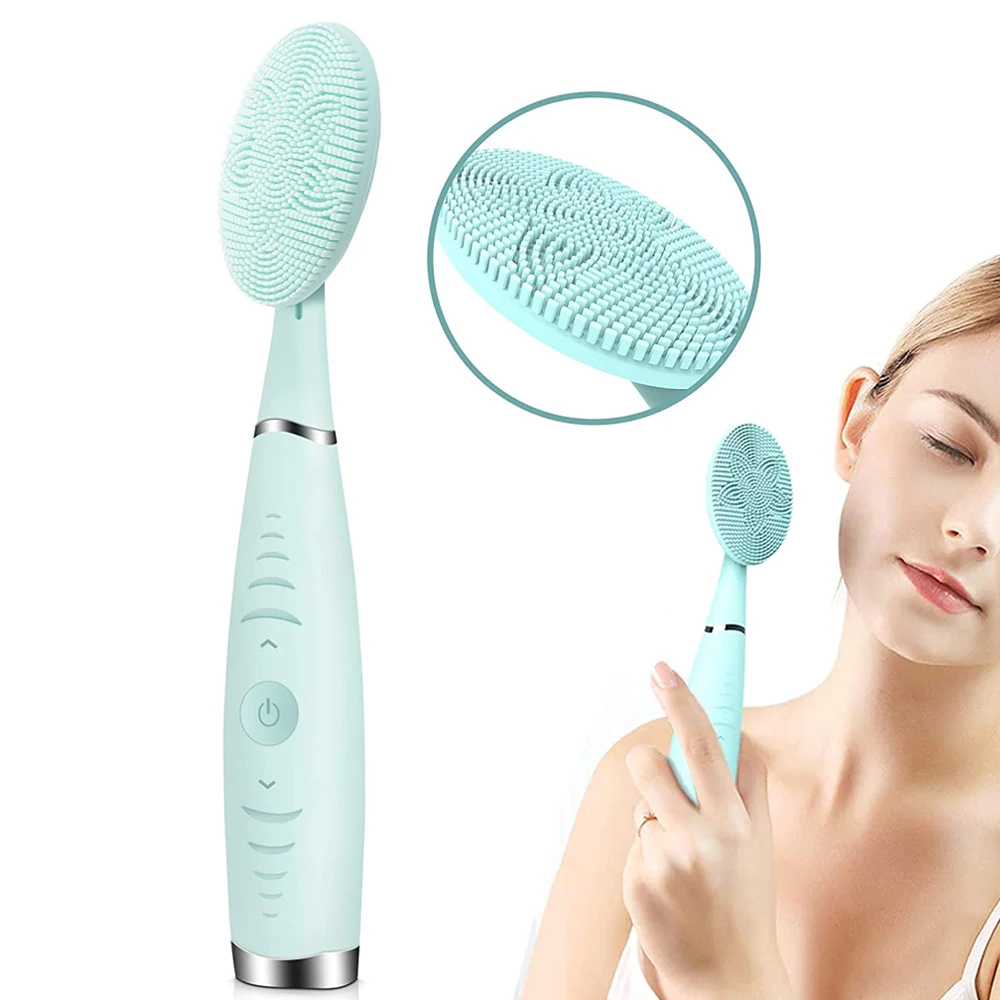 New Electric Facial Cleansing Brush Skin Pore Anti Aging Wrinkle Silicone Brush For Removing Skin's Blackheads Cosmetic Remove