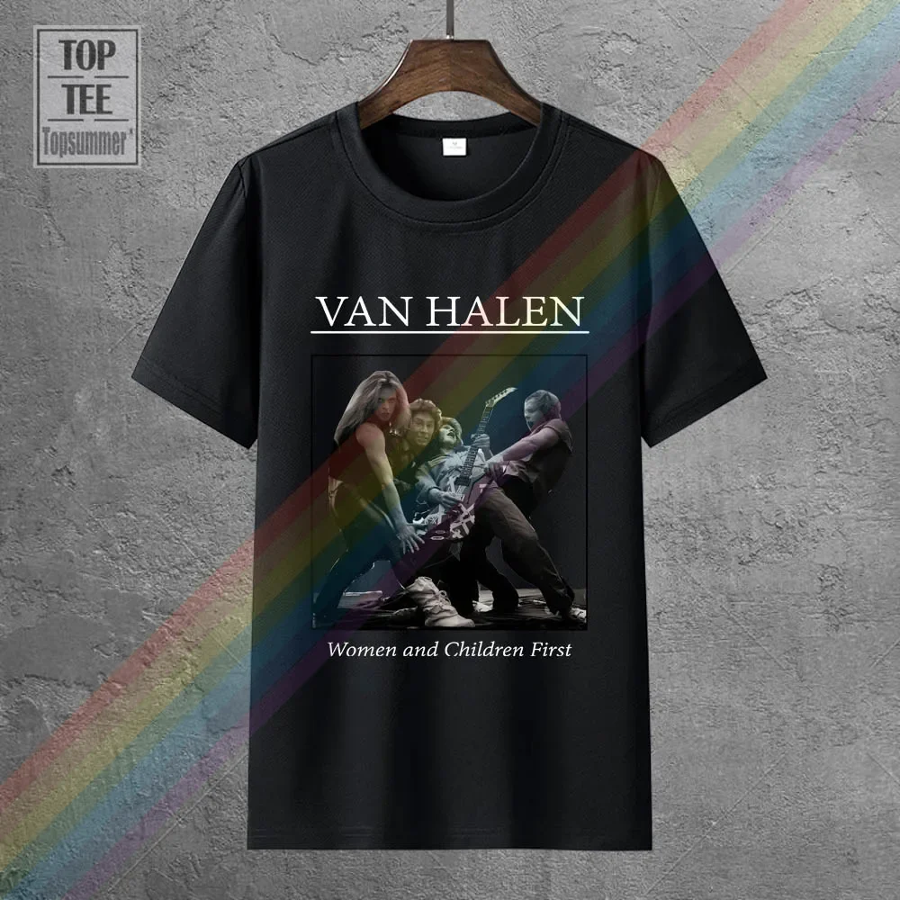 

Van Halen Women And Children First T Shirt White 3Xl Album Cover Men Brand Clothihng Top Quality Fashion Mens T Shirt 100%Cotto