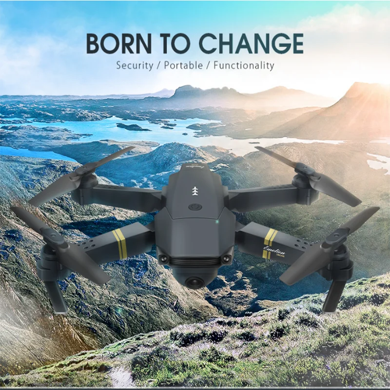Mini RC Drone With Camera HD Wifi Fpv Photography Foldable