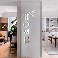 HOME Home Logo 3D Mirror Wall Sticker, Entrance Decoration, Home Decoration 2