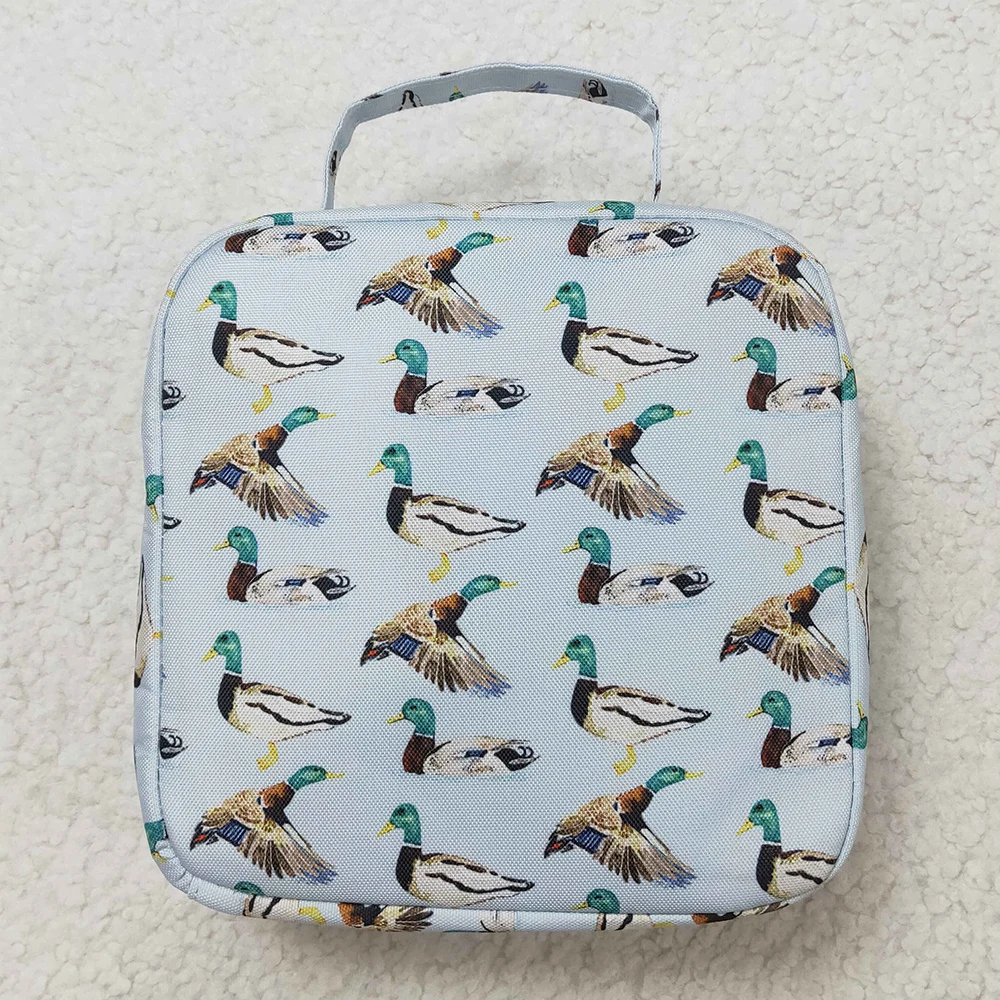 Hot Sale Baby Kids Bags Mallard Ducks Hunting Lunch Dinner Picnic Box Thermal Bags Boutique Kids Children Adult Lunch Boxes New 3