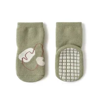 New Baby Non-slip Anti Skid Socks Children Floor Footwear Girl Boy Cute Newborn Babe Cotton Sock Walke Kid Floor Footwear Shoe 6