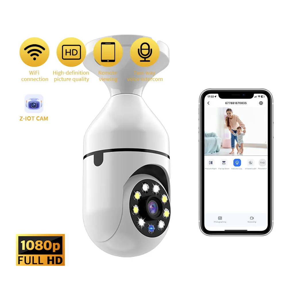 Surveillance Camera Full Color Night Vision Security Monitor Automatic Human Tracking Zoom Indoor Wifi Ip Camera De Seguridad 5