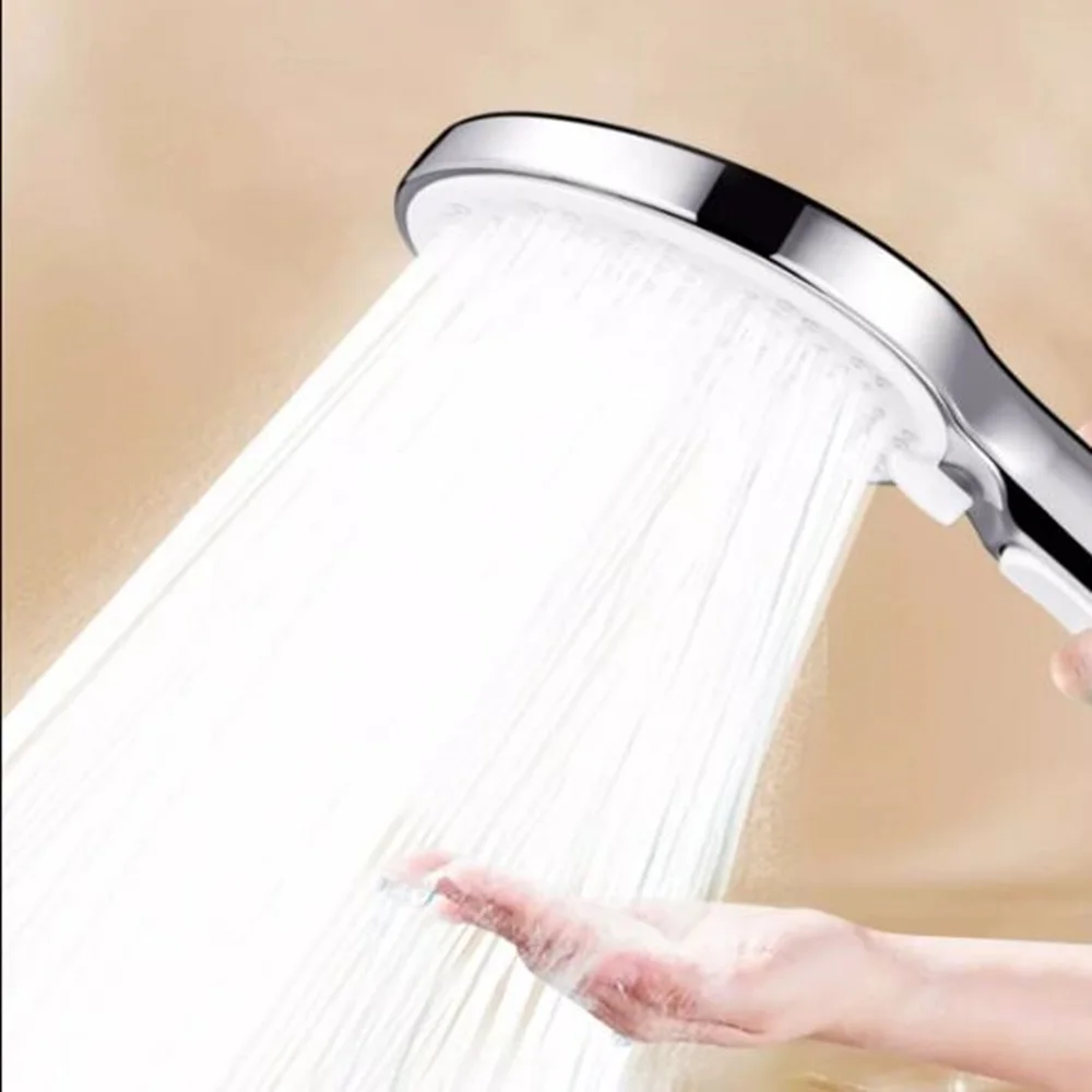 

New 12CM Big Panel 5 Modes Shower Head Adjustable High Pressure Water Saving Shower Head Water SPA Shower Bathroom Accessories
