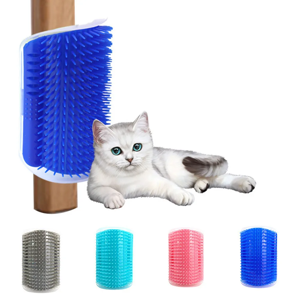 

Cat Scratch Toy Kitten Corner Colorful Hair Scrubber Easy to Clean