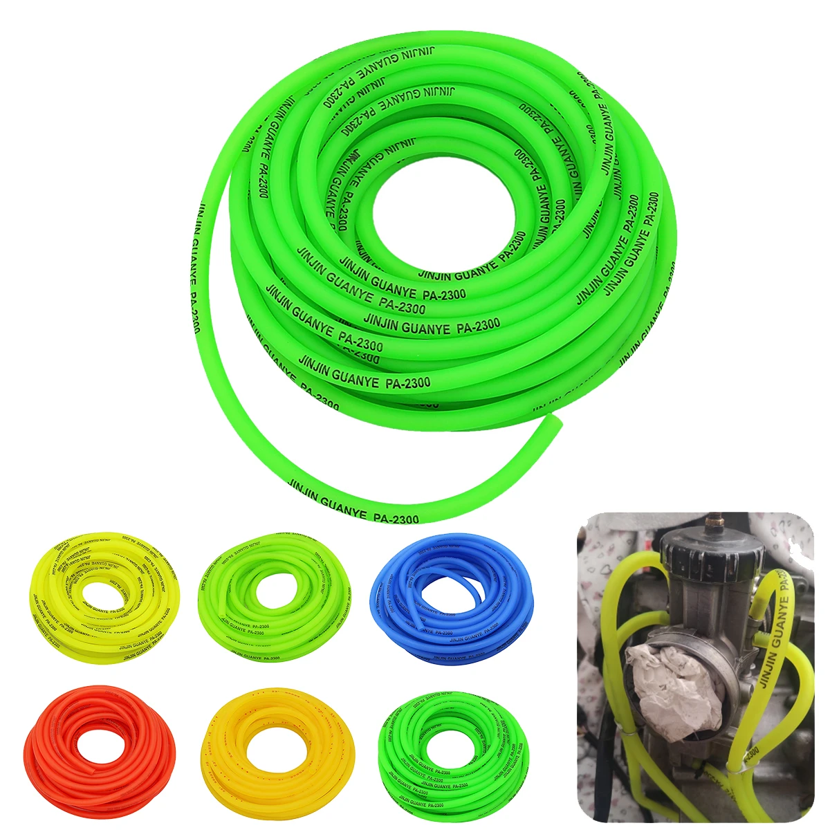 Kit Tubo Benzina 8mm Con Filtro - 1 Metro Tubo Carburante + 2 Filtri Universali Per Tosaerba, Auto, Moto - Foto 6