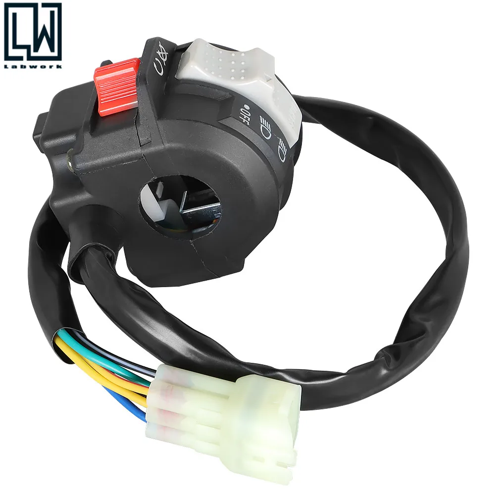 ATV, Side-by-Side & UTV Yamaha Banshee Graphics Left Handlebar Switch For Yamaha Banshee 350 (2002-2006) - Run/Stop & Headlight Hi/Lo/Off Control Plug And Play Switch - Foto 7