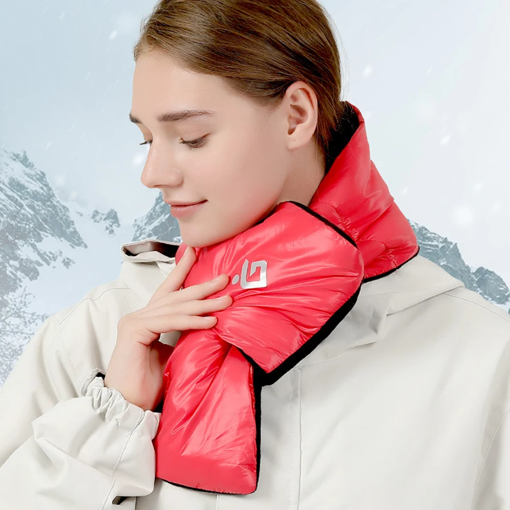 Unisex Lightweight Winter Outdoor Down Cotton Fleece Neck Scarf For