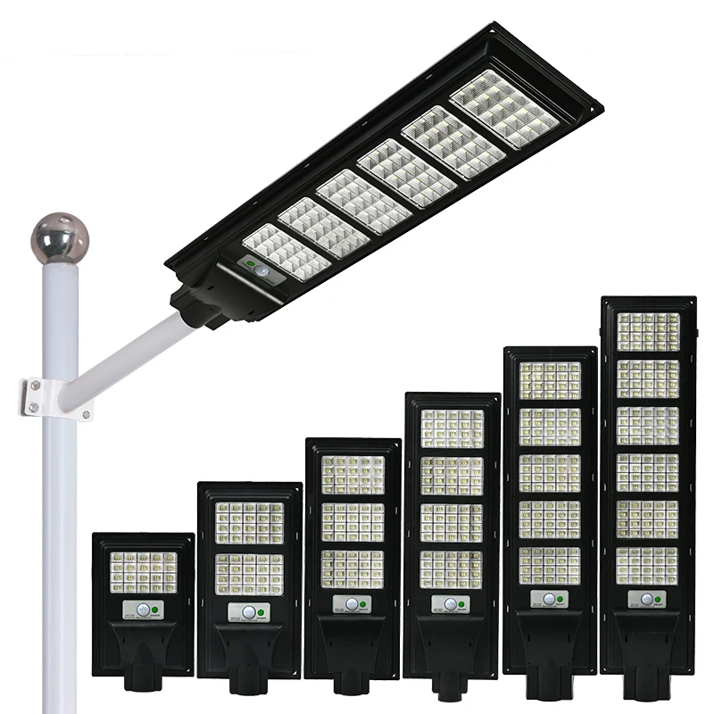 Luci Solari Impermeabili 50W 100W 150W 200W 250W 300W Lampione Solare A Led Integrato
