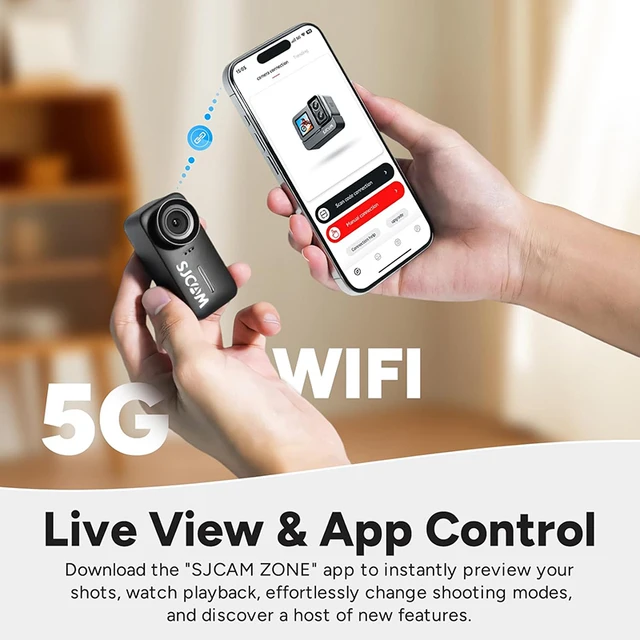 SJCAM C110 4K Action Camera, 135° Wide Angle, EIS, 30M Waterproof 4