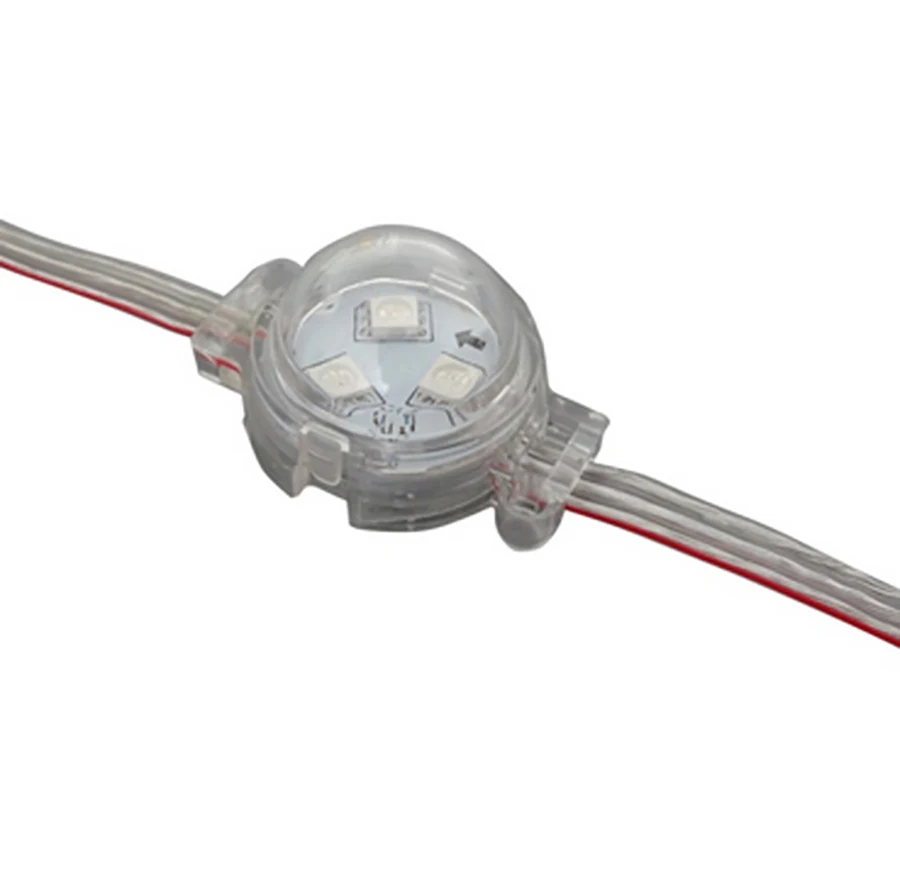 300PCS 12V DMX512 LED 모듈 30mm 3LED 픽셀 라이트 Smd 3535 5050 DJ Dmx Rgb 풀 컬러 엔터테인먼트 포인트 램프