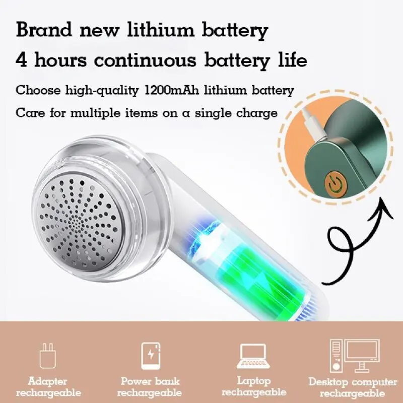 Household Small High-power 6-section Hair Ball Trimmer USB Charging Automatic Power-off Multifunctional Trimmer 5