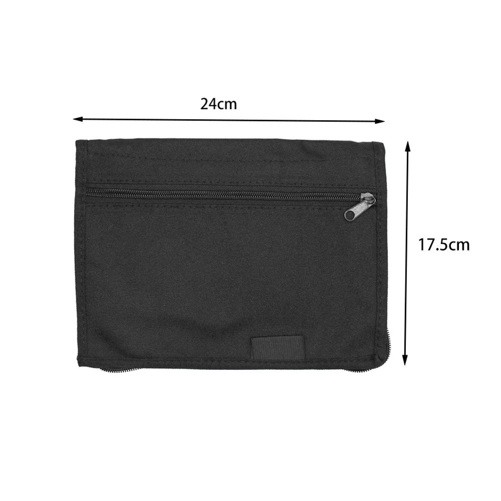 

Durable Practical Quality Glove Box Storage Organizer 24*18*2cm 600D Oxford Cloth Black Document Multi Pockets