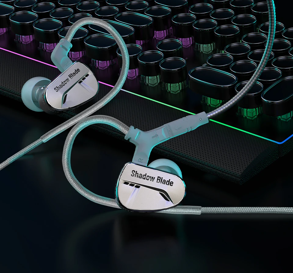 CVJ Shadow Blade 振動音楽ゲーム IEM HIFI 有線インイヤー