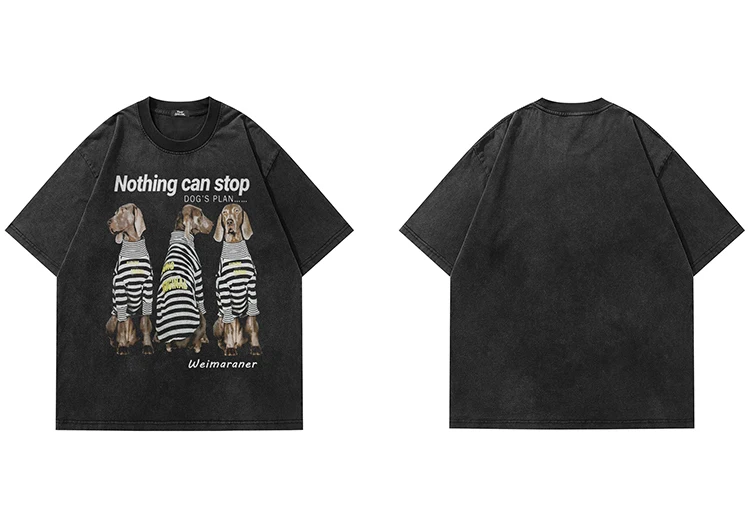 Weimaraner Dog’s Plan Graphic T-Shirt Sf6d31adb74204723bcfcf975e8f59d9ei