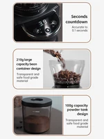 HiBREW moulin à café électrique automatique avec 34 vitesses pour expresso café américain verser sur stockage visuel des grains G3 6