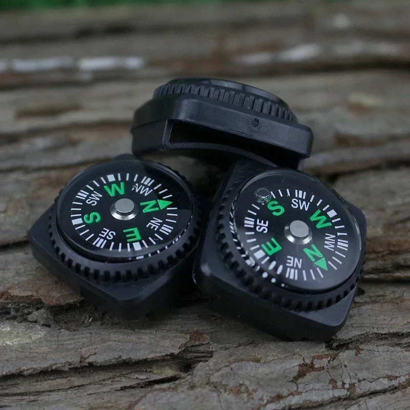 Watch Strap Button Compass Mini Portable Emergency Survival Navigation Travel Kits Outdoor Hiking Camping Accessories 1/5PCS waterproof compass,mini compass,navigation compass,portable compass,survival compass