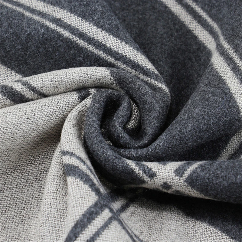 Men's Plaid Scarf Neck Wrap Autumn Winter Spring Fall Gentleman Cashmere Feeling Soft Warm