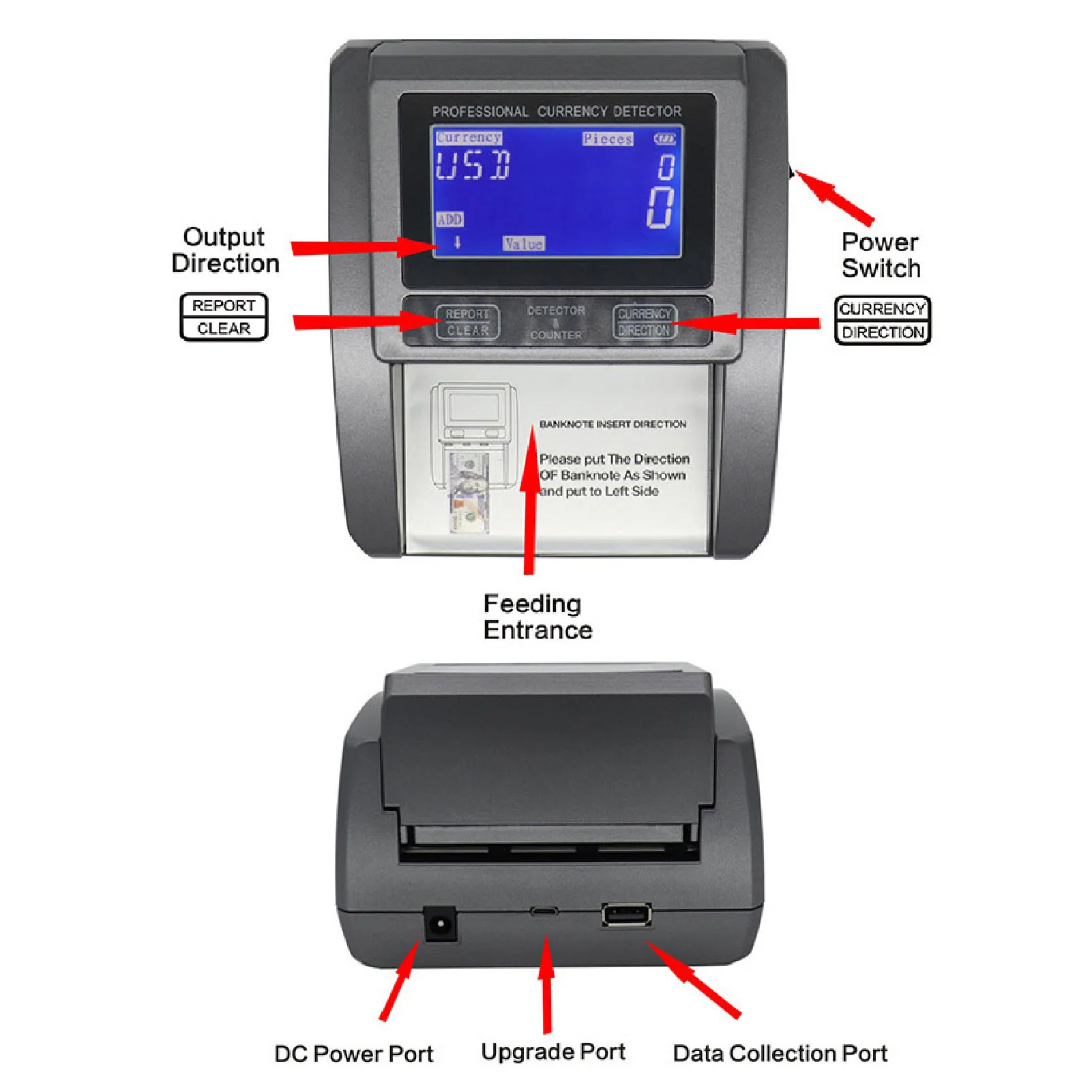 Denomination Money Counter Machine Denomination Money Counter Machine Small Commercial Handheld Bill Counting Machine