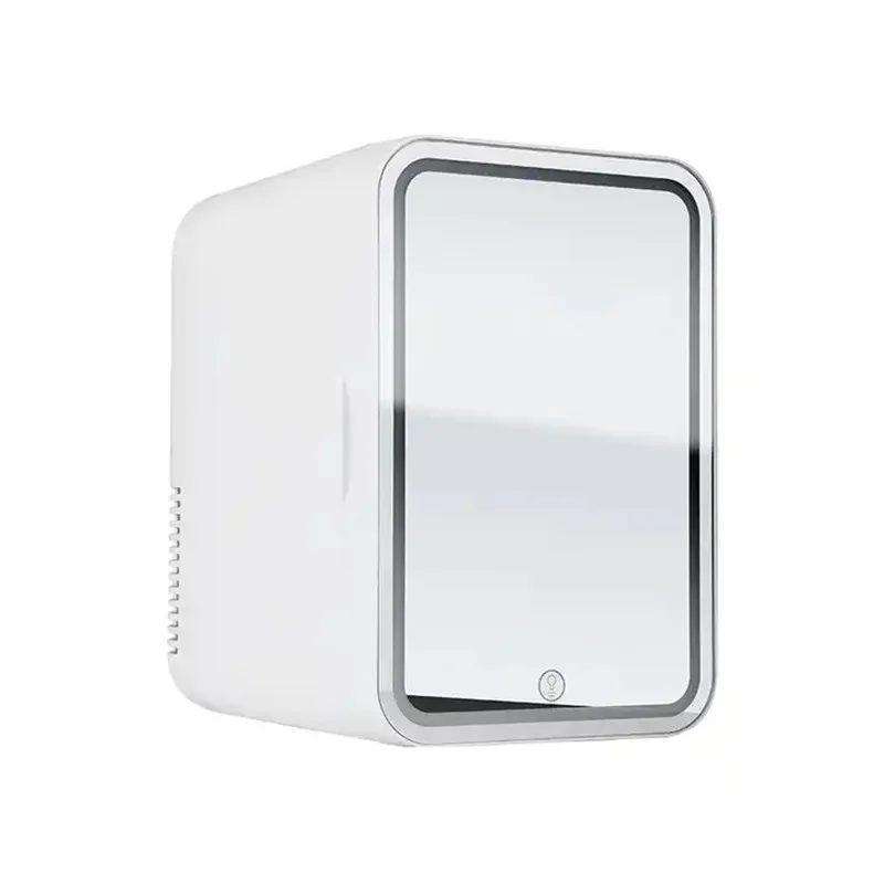 Smart table with led mirror fridge refrigerator 8l 10l small fridge mini smart touch table with refrigerators and freezers home