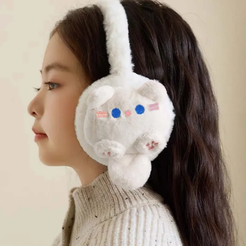 Winter Cartoon Soft Rabbit Winter Warm Earmuffs Girl Plush Thick Ear Cover Ear Protection Antifreeze Warmth Muffs for Women