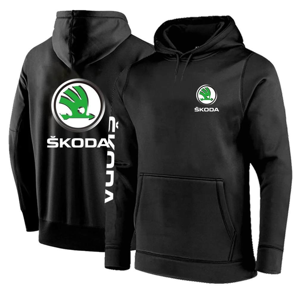 Толстовка с логотипом Skoda Новинка осени 2022 пуловер флисовые хлопковые свитшоты