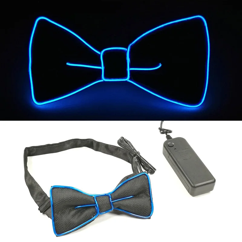Neueste LED Leuchtende Fliege Für Mann Weihnachten Hochzeit Licht Fliege Festival Party Liefert Fluoreszierende Party Requisiten – Detail 8