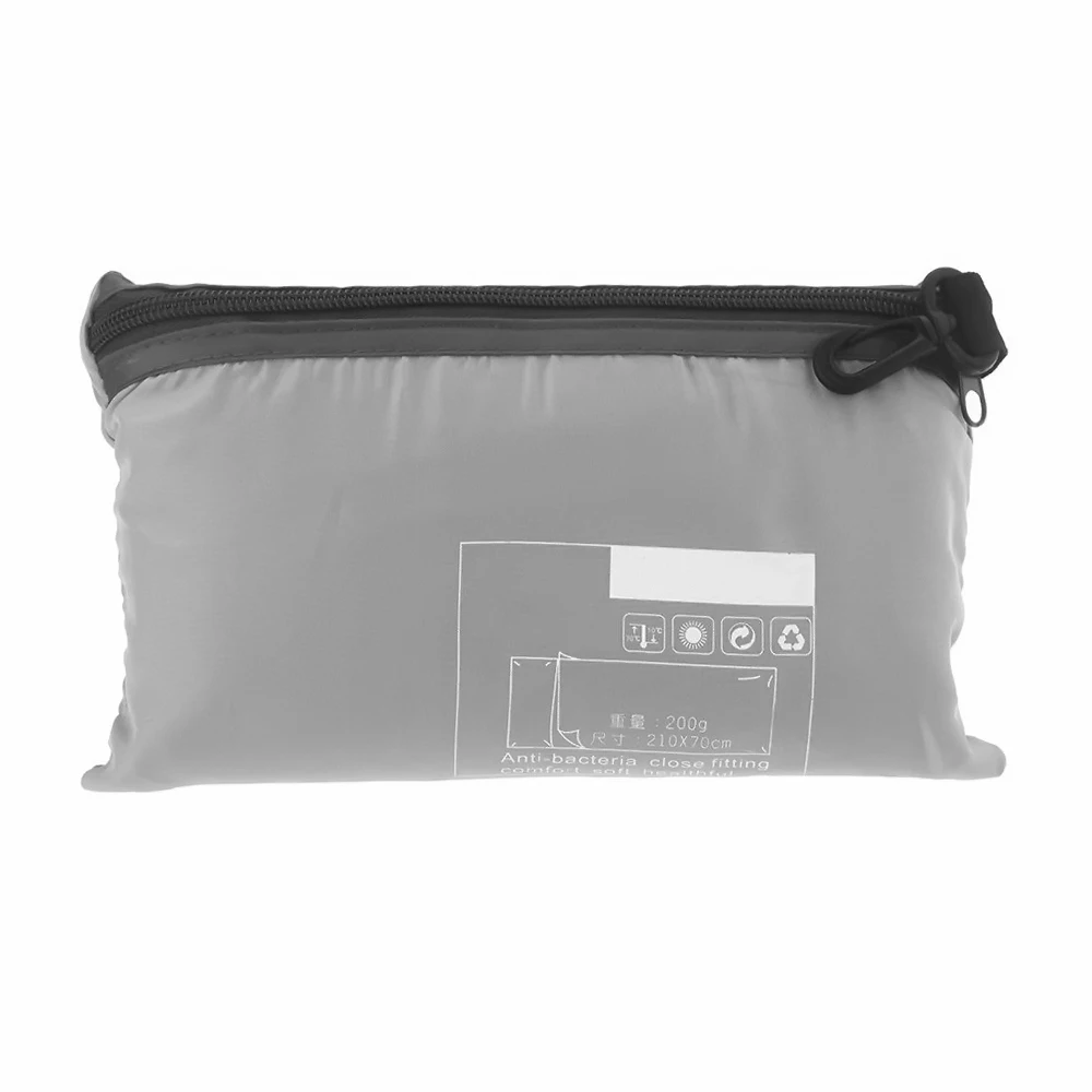 Description Picture 3 of item70*210CM Portable Sleeping Bag Outdoor Travel Camping Hiking Polyester Pongee Healthy Sleeping Bag Liner with Pillowcase