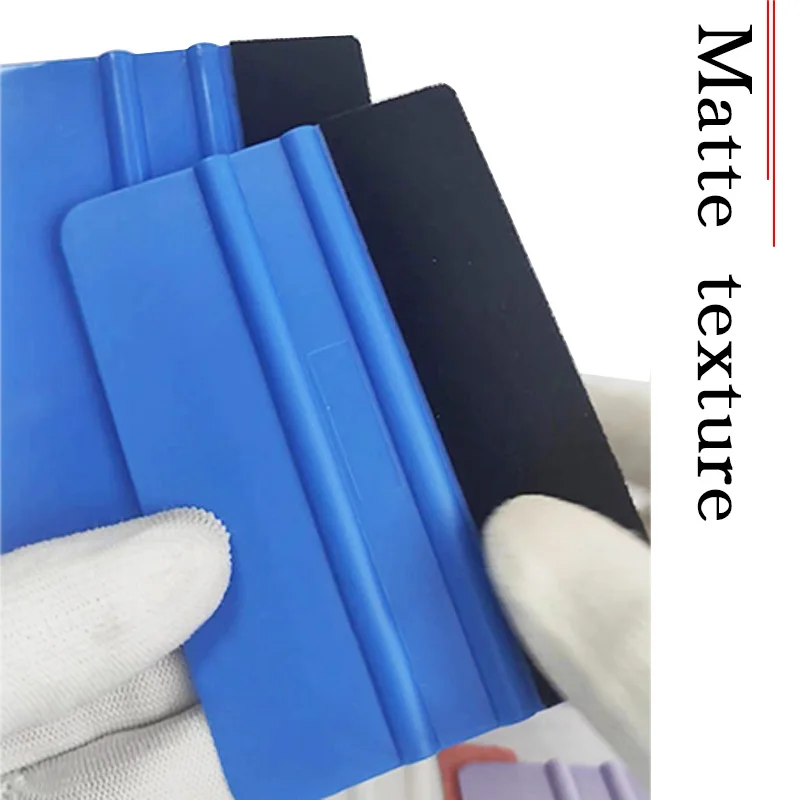 KUNAISI Car Stickers Film Install Squeegee Vinyl Carbon Fiber Scraper with Felt Squeegee Tool FilmWrapping Car Wrap Tools 10x7cm 5