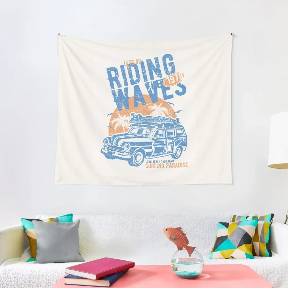 

riding the waves Tapestry Wall Decor Decorative Paintings Wall Coverings Bedroom Organization And Decoration Tapestry