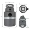 Household 1HP Kitchen Sink Food Waste Disposer Garbage Disposal Machine For Food Shredder 2