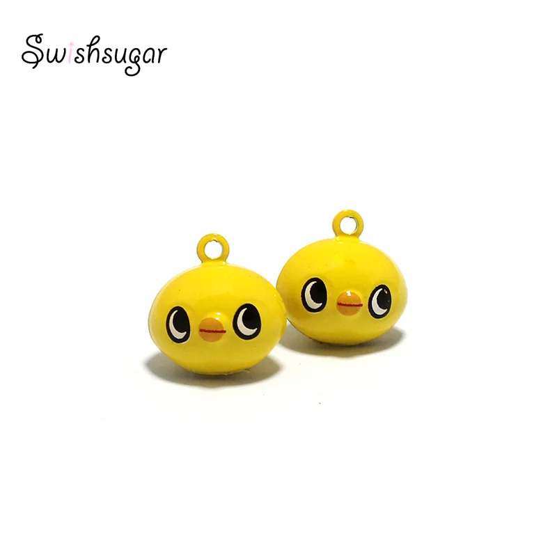 

Enamel Bird Cartoon Metal Jingle Bell Charms For Cat Dog Pet Pendant Necklace Bracelet Jewelry Findings Gift Favor