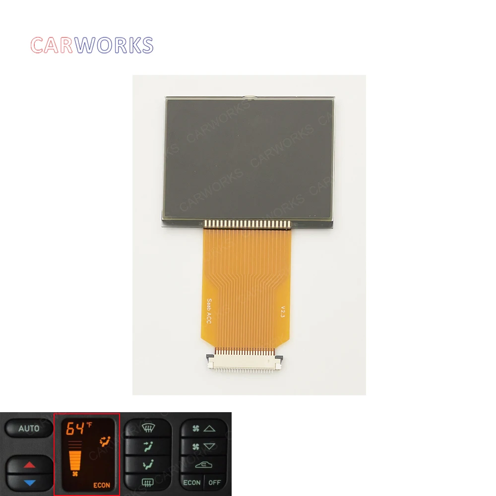 LCD Display Instrument Cluster Display Climate Control Panel Screen For SAAB 9-3 Cabriolet Air Conditioning New
