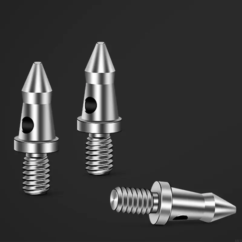 X9FB 3PCS 1/4 Stainlessed Steel Tripod Feet Nails For Secure Positioning On Smooth Or Uneven Terrains
