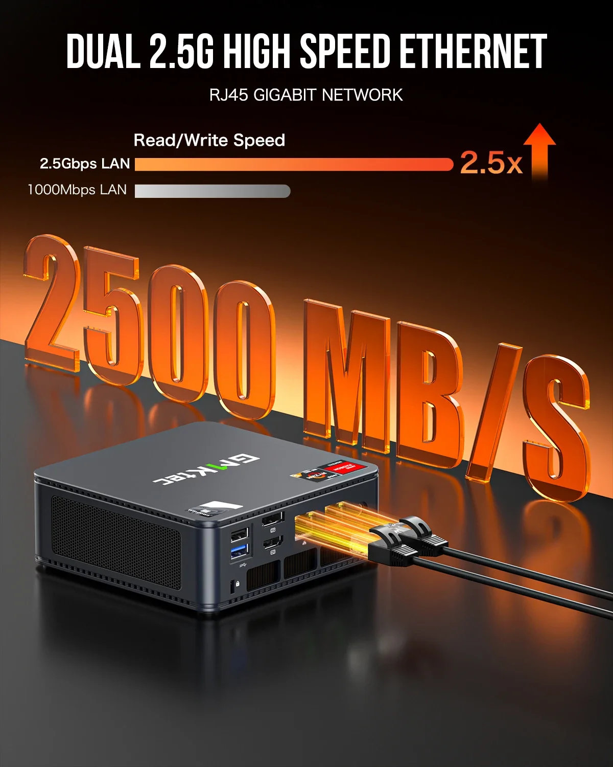 GMKtec M6 Ryzen 5 6600H MINI PC Windows 11 DDR5 5600Mhz 16GB