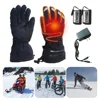 Heated Gloves 3.7V Waterproof Heated Guantes Touch Screen Battery Powered Motorbike  Hunting Fishing Skiing Cycling Gloves 3