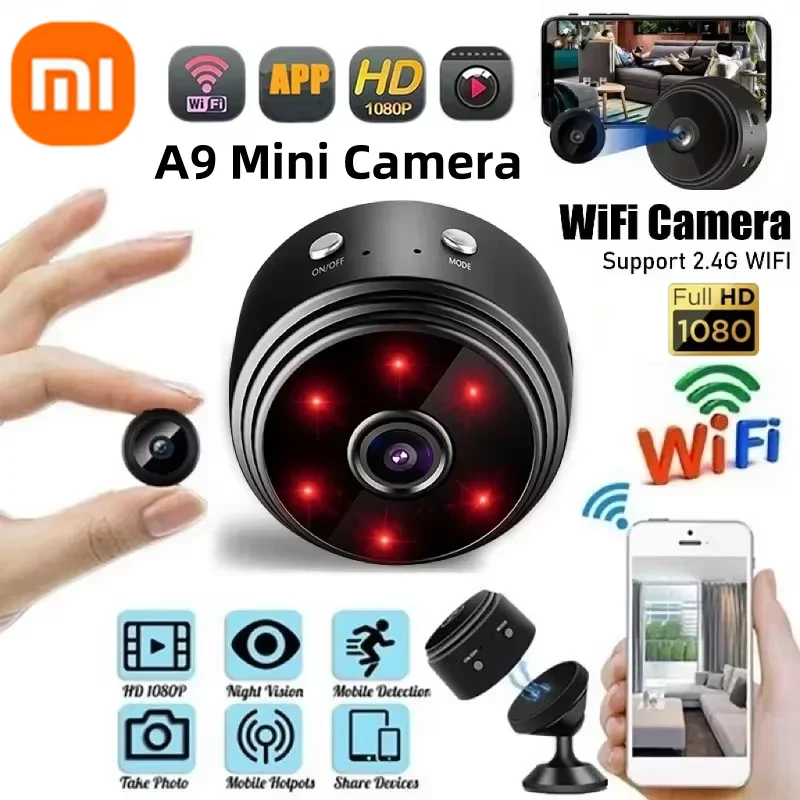 Mini Camera Xiaomi A9 1080P WiFi Original Monitoring Security Protection with Motion Night Version Wireless Surveillance Cameras