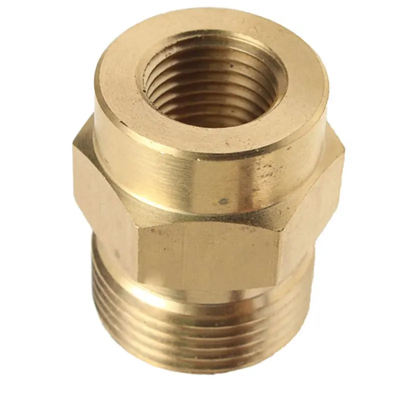 M22 Male Adaptor 1Pcs 1pc 22x12x29mm Brass For High Pressure Water Tools Internal And External Thread Long Life