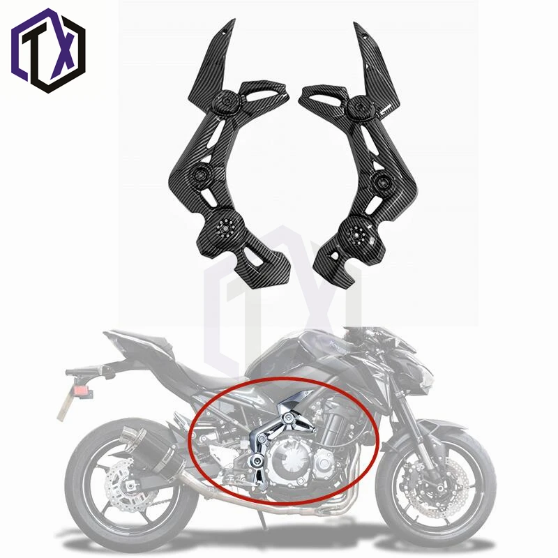 

Motorcycle carbon fiber paint Frame side cover plate,Body decoration fairing kit for Kawasaki Z900 ZR900 ABS 2017,2018,2019