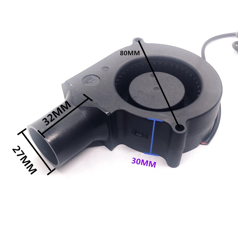 Pequeno Ventilador com Controlador de Velocidade Variável de Energia para Faça Você Mesmo Refrigeração ao ar Livre para Churrasco Ventilador Ventilador de Fogo 7cm 7530 12v - Imagem 6