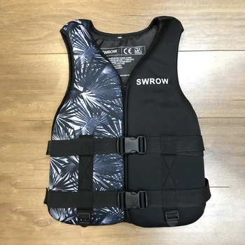 Portable fashion adult children's life jacket neoprene swimming life jacket water sports fishing kayak surfing life jacket 2023 2