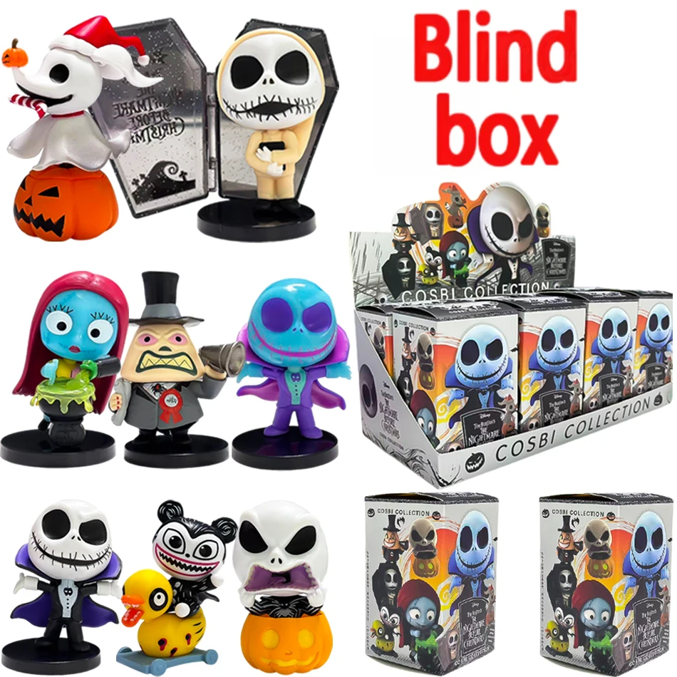 1–8 Stück Jack Blind Box Figuren The Nightmare Before Christmas Sally Cosbi Sammlerpuppe Halloween Geburtstag Kind Geschenke Spielzeug
