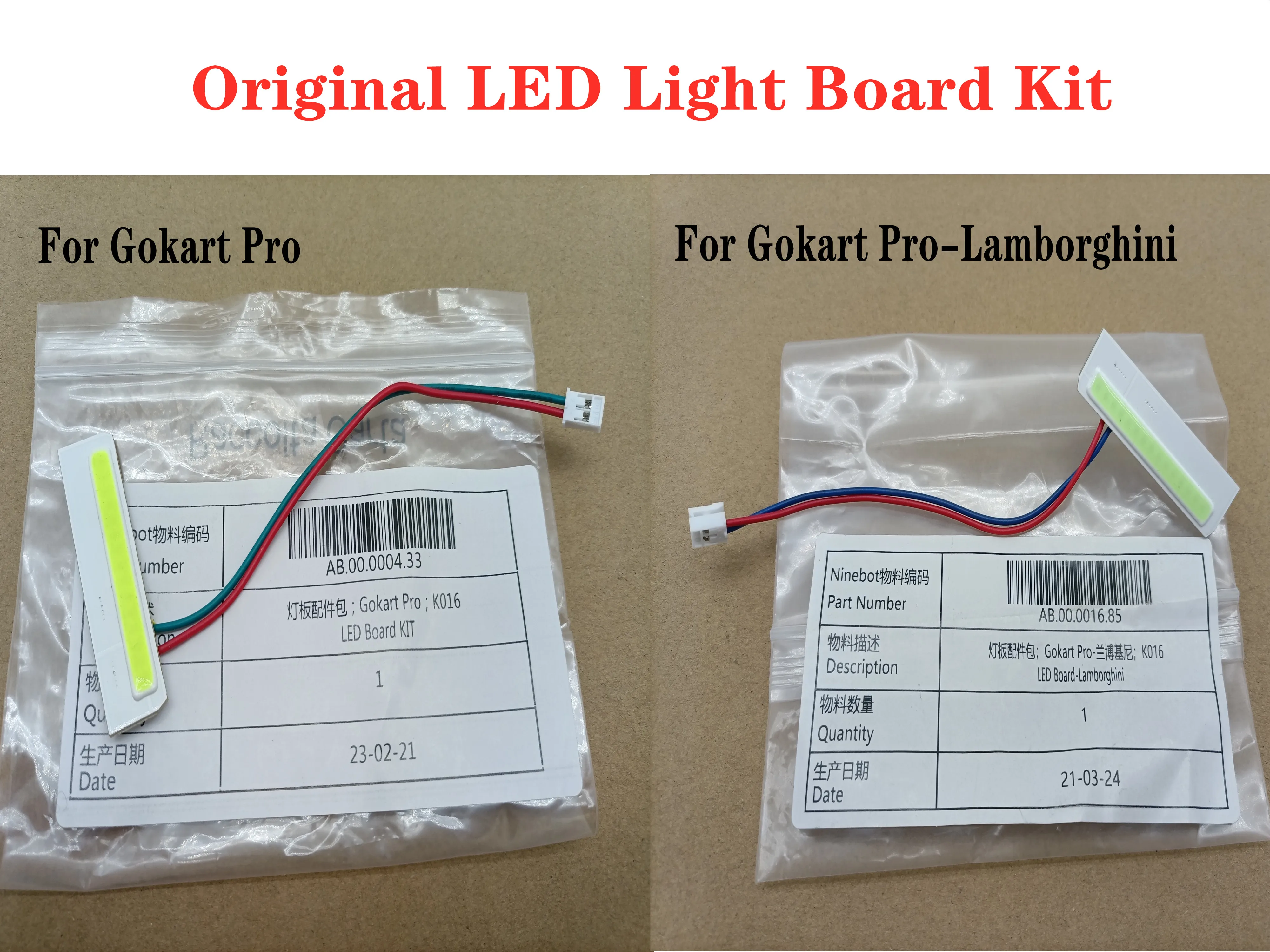 Original LED Light Board Kit for NINEBOT PRO Gokart Kit XIAOMI Kart Kit MAX  Self Balance Electric Scooter Headlight Accessories