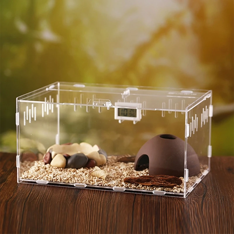 Reptiles Feeding Box Breeding Case for Mini Lizards etc.